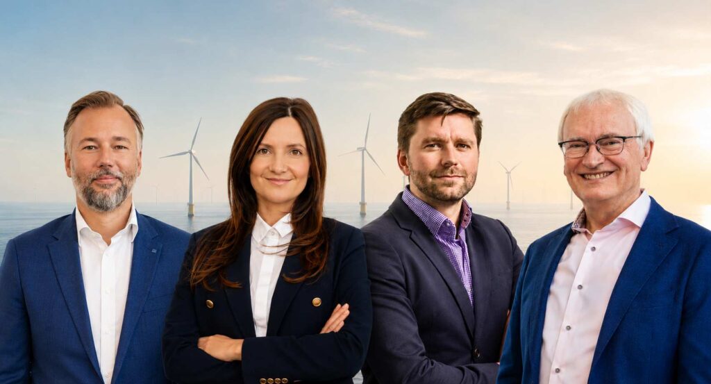 SeaRenergy Geschäftsführung - Dr. Benjamin Vordemfelde, Natalia Kress, Sebastian Zeitz, Jan Boje Steffens